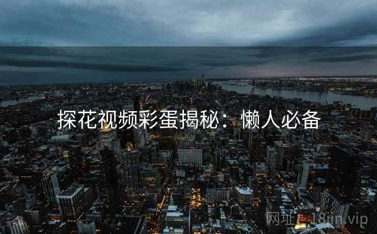 探花视频彩蛋揭秘：懒人必备